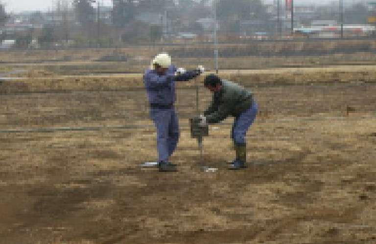 水戸の注文住宅の地盤調査