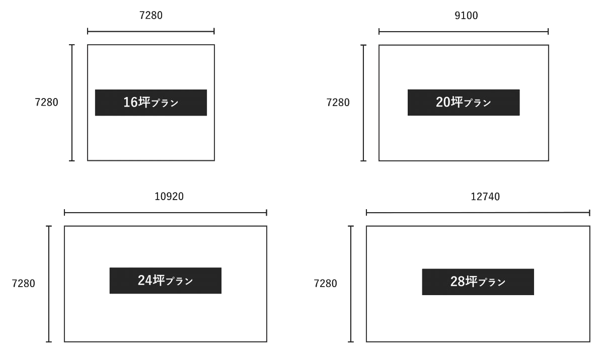 シンプルな平屋の間取りプラン